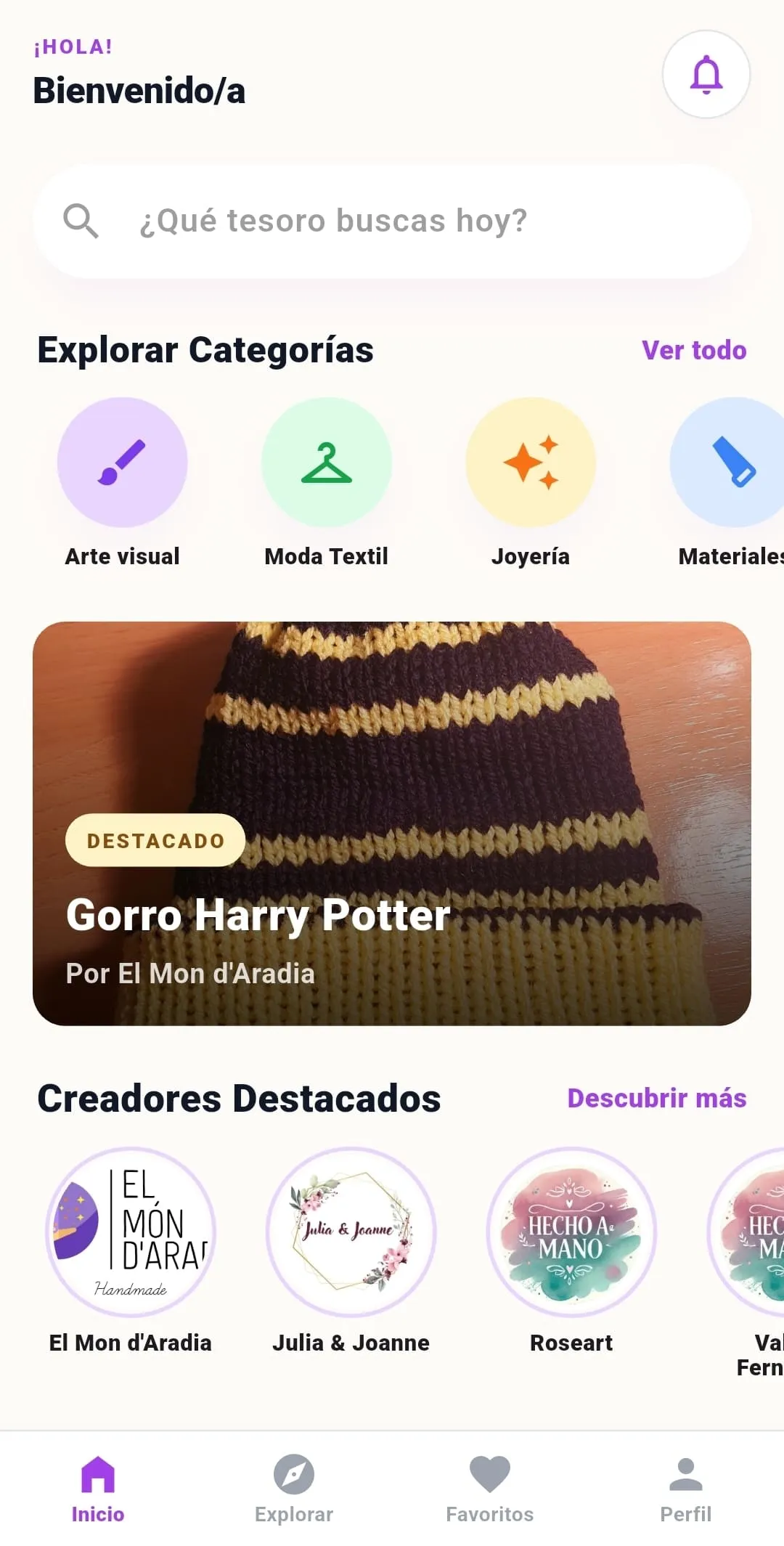 Captura App CreaYVendelo
