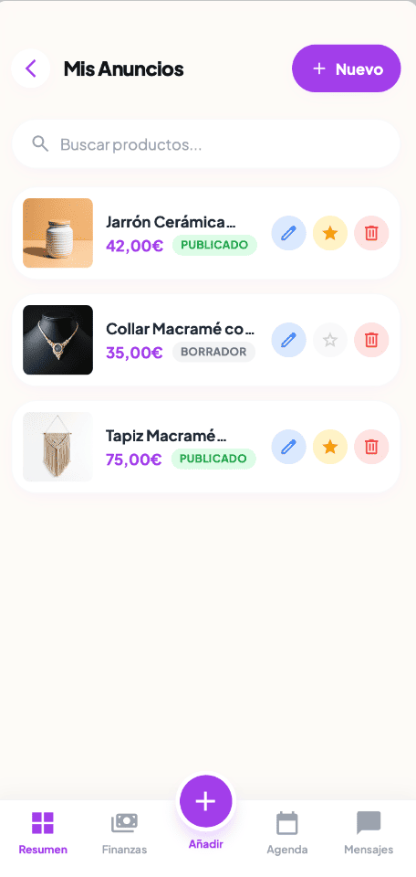 Anuncios vendedor